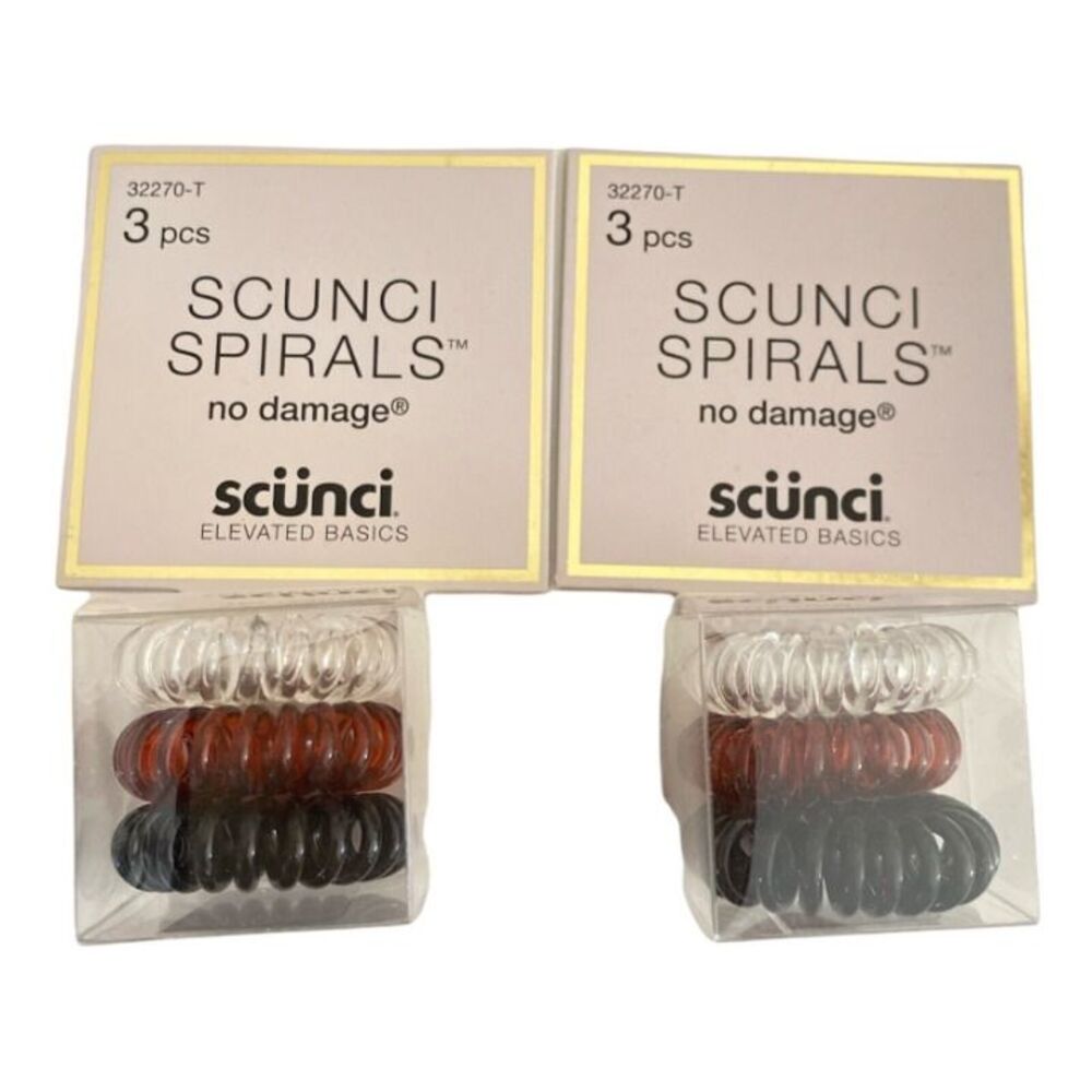 NEW Scunci Spirals 6 pcs Multicolor No Damage NEW IN BOX